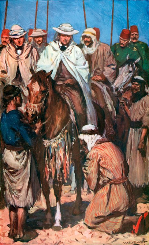 A walesi herceg fogadása egy beduin főnök által alkotó: W.R.S. Stott