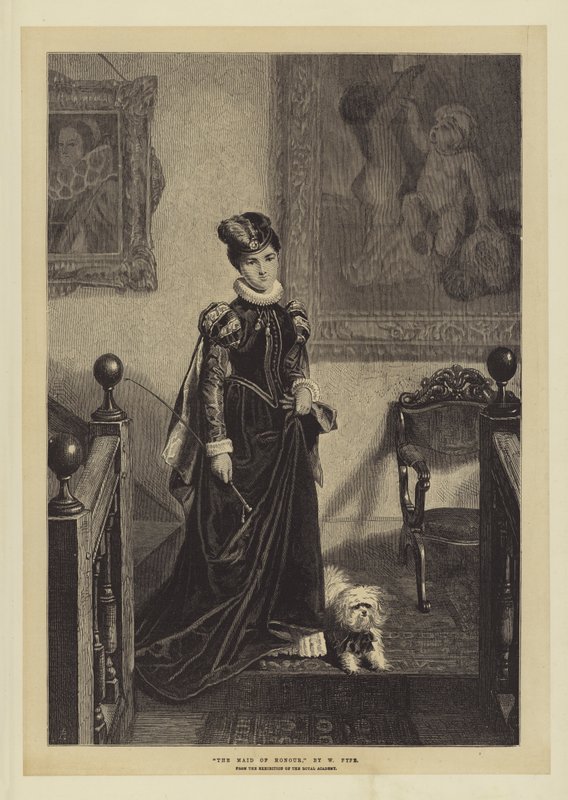 The Maid of Honour, a Királyi Akadémia kiállításáról alkotó: W. Fyfe