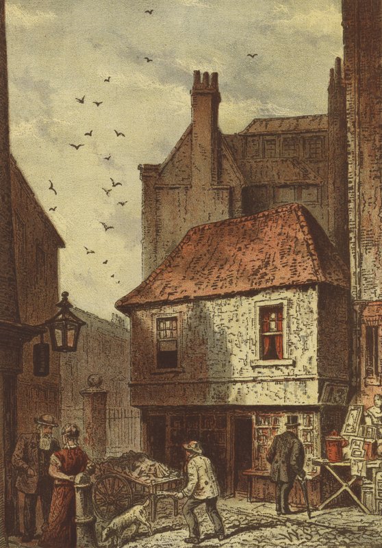 Old Shop, Clare Market (chromolitho) alkotó: Waldo Sargeant