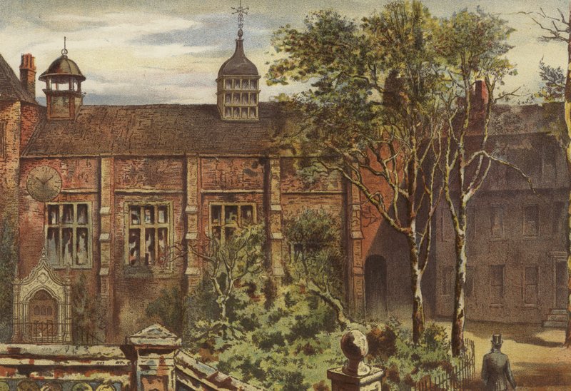 Staple Inn, First Court (chromolitho) alkotó: Waldo Sargeant