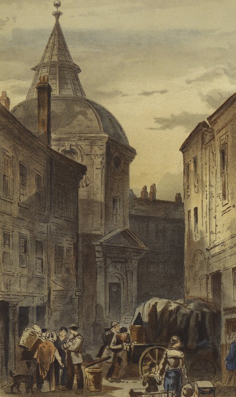 Warwick Lane, Newgate Street, City (chromolitho) alkotó: Waldo Sargeant