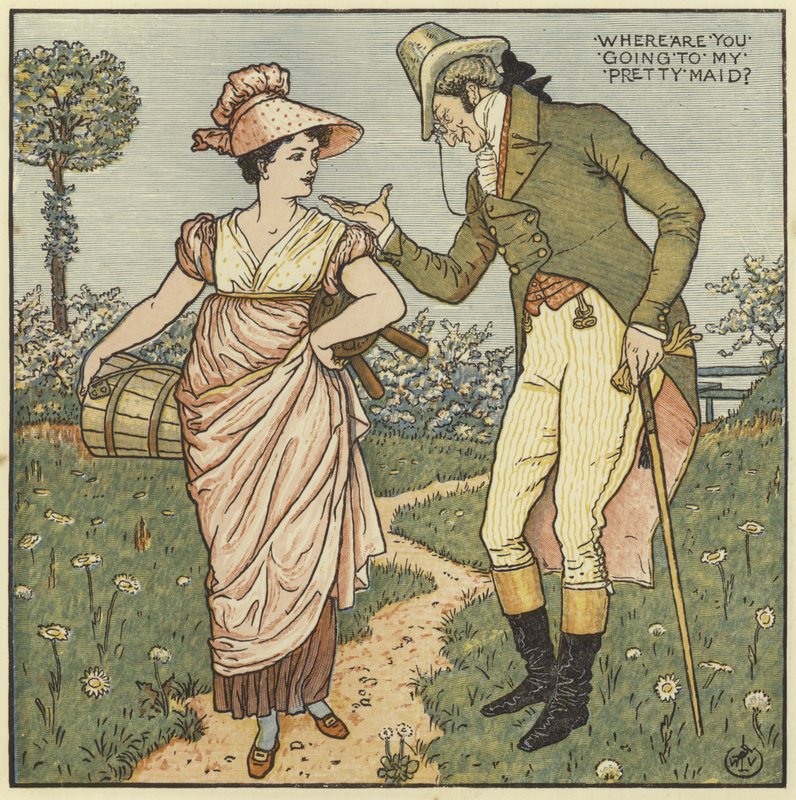 Hová mész, szép szobalányom alkotó: Walter Crane