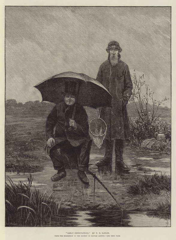 Nagy elvárások, a British Artists Társaságának kiállításáról alkotó: Walter Dendy Sadler