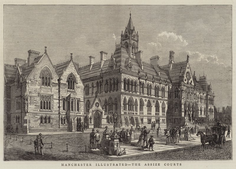 Manchester Illustrated, az Assize Courts alkotó: Walter Granville Smith