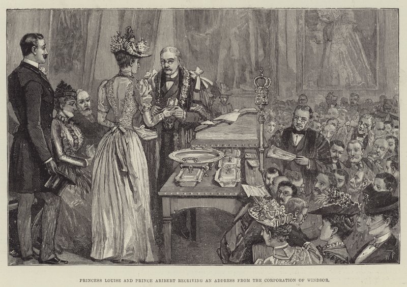 Louise hercegnő és Aribert herceg átveszik a windsori testület címét alkotó: Walter Paget