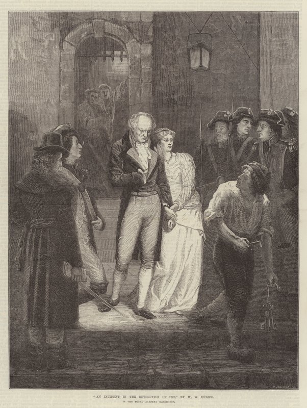 Egy incidens az 1792-es forradalomban, a Királyi Akadémia kiállításán alkotó: Walter William Ouless