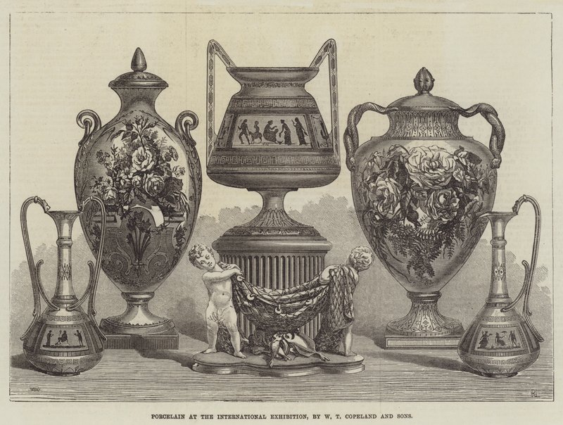 Porcelán a Nemzetközi Kiállításon, W T Copeland és Fiai által alkotó: Thomas Walter Wilson