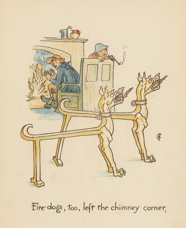 Walter Crane illusztrációja a Legendák Lionel számára (színes litográfia) alkotó: Walter (after) Crane