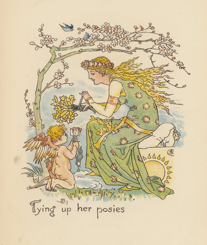 Walter Crane illusztrációja a Legendák Lionel számára (színes litográfia) alkotó: Walter (after) Crane