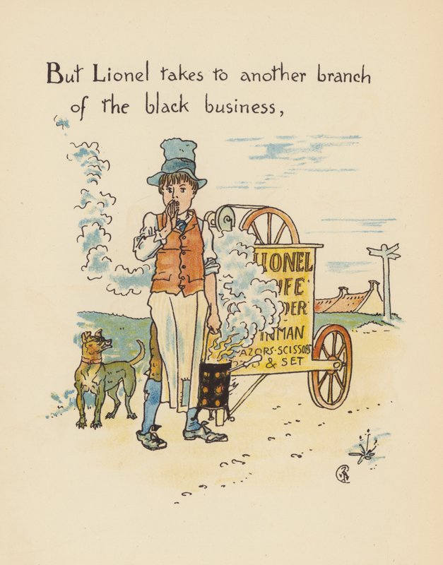 Walter Crane illusztrációja a Legendák Lionel számára (színes litográfia) alkotó: Walter (after) Crane