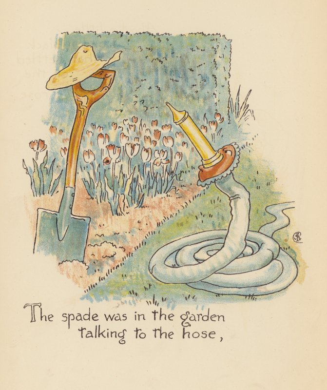 Walter Crane illusztrációja a Legendák Lionel számára (színes litográfia) alkotó: Walter (after) Crane