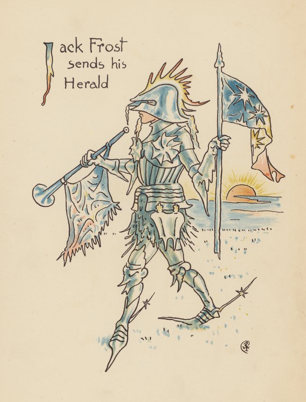 Walter Crane illusztrációja a Legendák Lionel számára (színes litográfia) alkotó: Walter (after) Crane