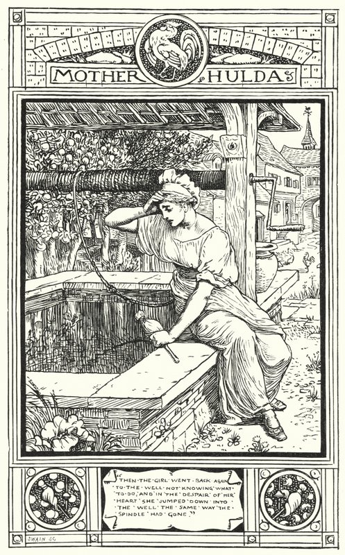 Hulda anya (metszet) alkotó: Walter (after) Crane
