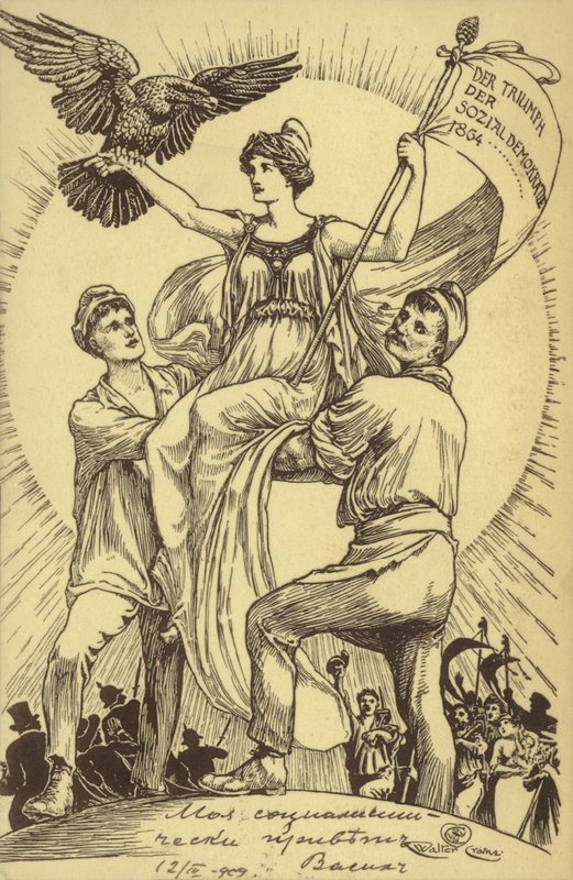 A szociáldemokrácia diadala alkotó: Walter (after) Crane