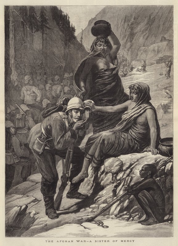 Az afgán háború, a kegyelem nővére alkotó: Walter Charles Horsley