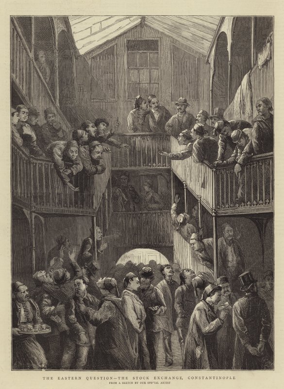 A keleti kérdés, a tőzsde, Konstantinápoly alkotó: Walter Charles Horsley