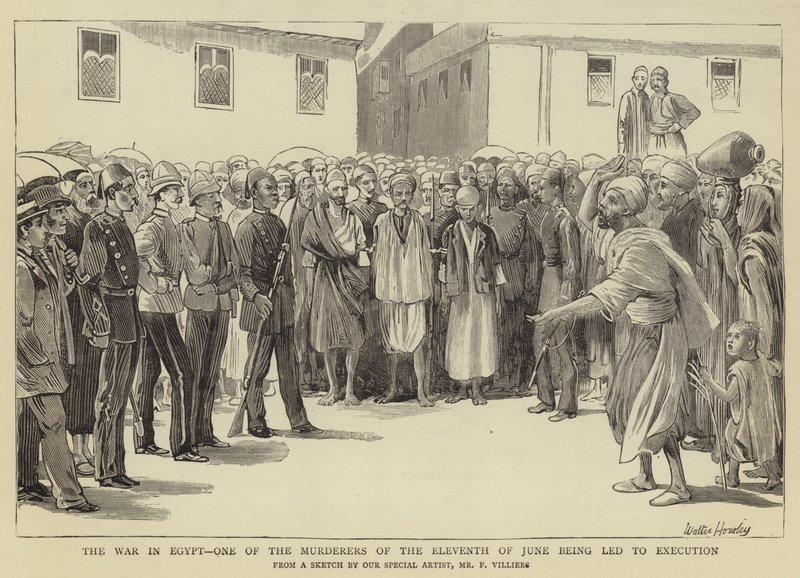 Az egyiptomi háború, június tizenegyedikének egyik gyilkosát kivégzésre vezették alkotó: Walter Charles Horsley