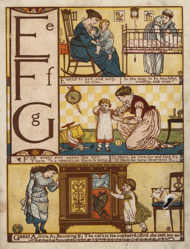 Ábécé (színes litó) alkotó: Walter Crane
