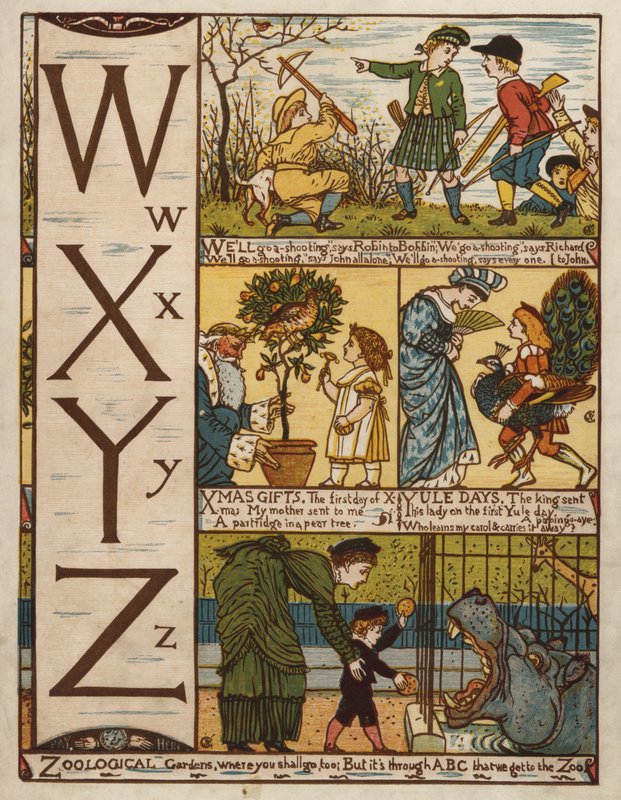 Ábécé (színes litó) alkotó: Walter Crane