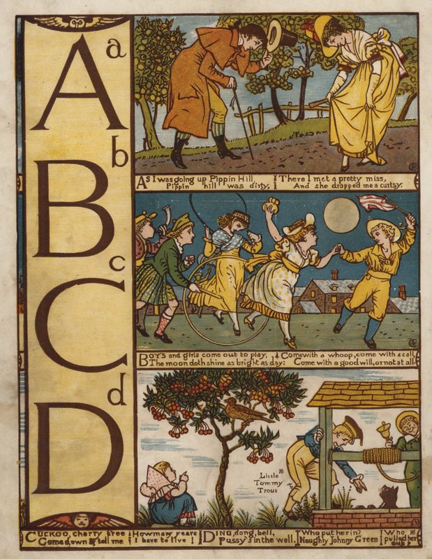 Ábécé (színes litó) alkotó: Walter Crane