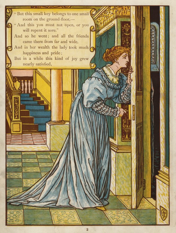 Kékszakáll (színes litó) alkotó: Walter Crane