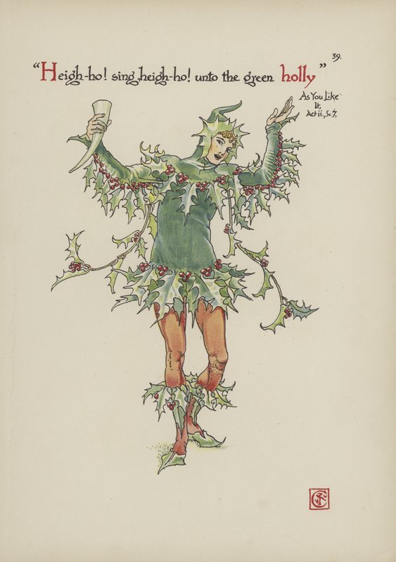 Virágok Shakespeare kertjéből alkotó: Walter Crane