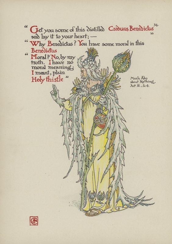 Virágok Shakespeare kertjéből alkotó: Walter Crane