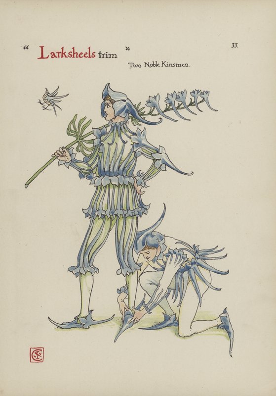 Virágok Shakespeare kertjéből alkotó: Walter Crane