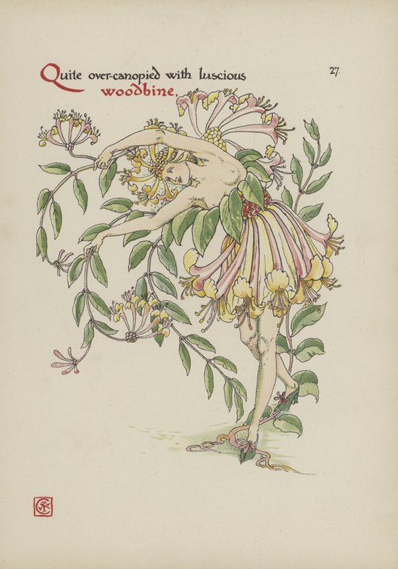 Virágok Shakespeare kertjéből alkotó: Walter Crane