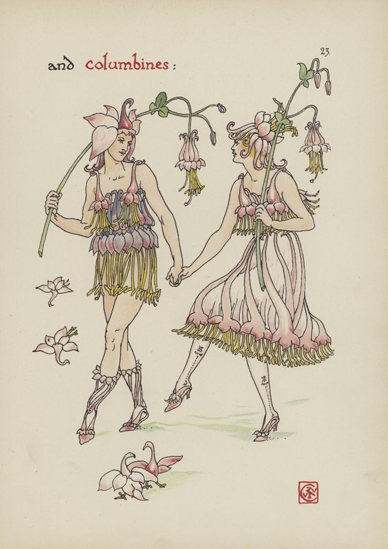 Virágok Shakespeare kertjéből alkotó: Walter Crane