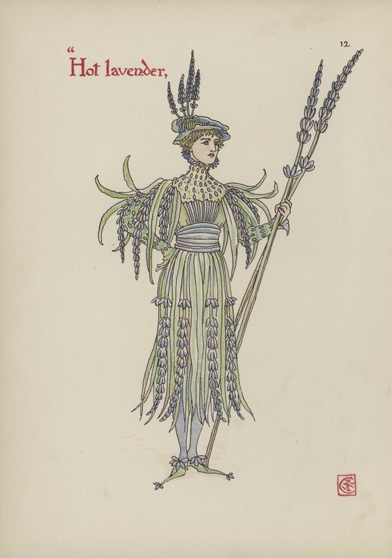 Virágok Shakespeare kertjéből alkotó: Walter Crane