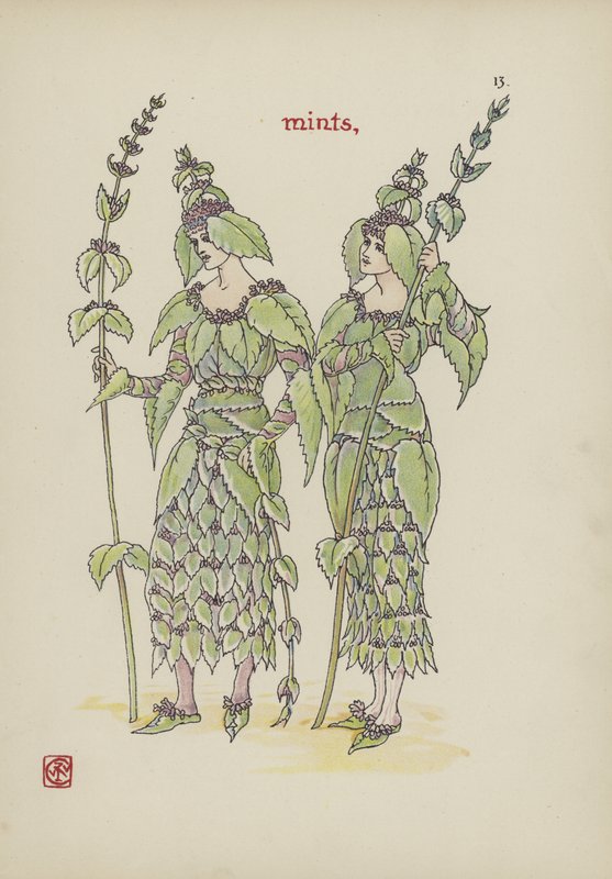 Virágok Shakespeare kertjéből alkotó: Walter Crane