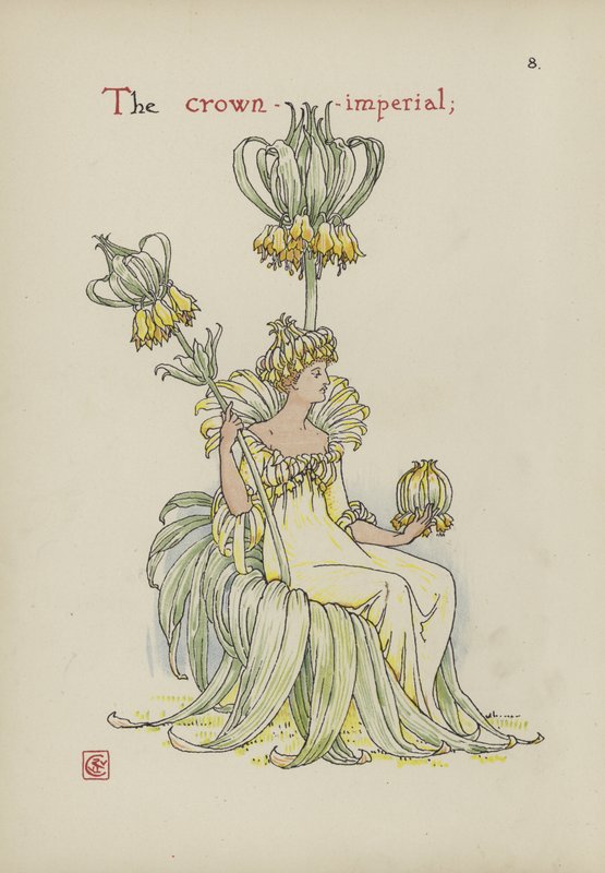 Virágok Shakespeare kertjéből alkotó: Walter Crane