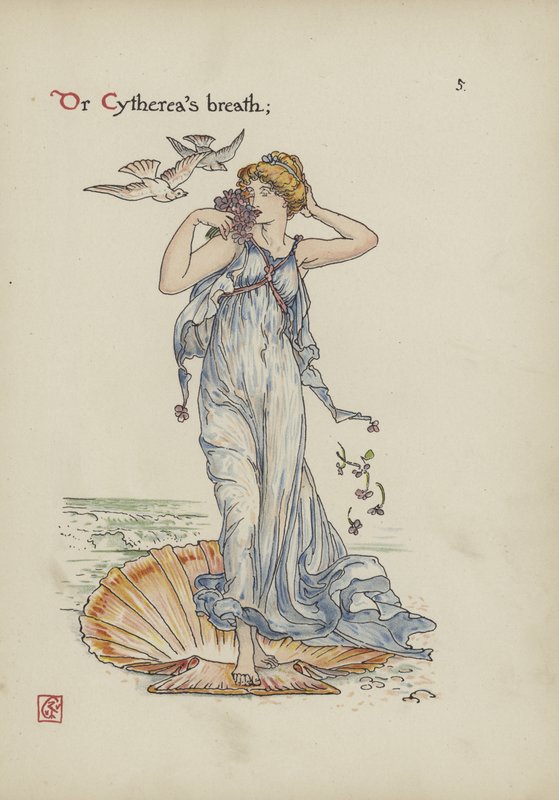 Virágok Shakespeare kertjéből alkotó: Walter Crane