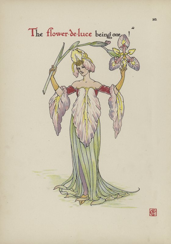 Virágok Shakespeare kertjéből alkotó: Walter Crane