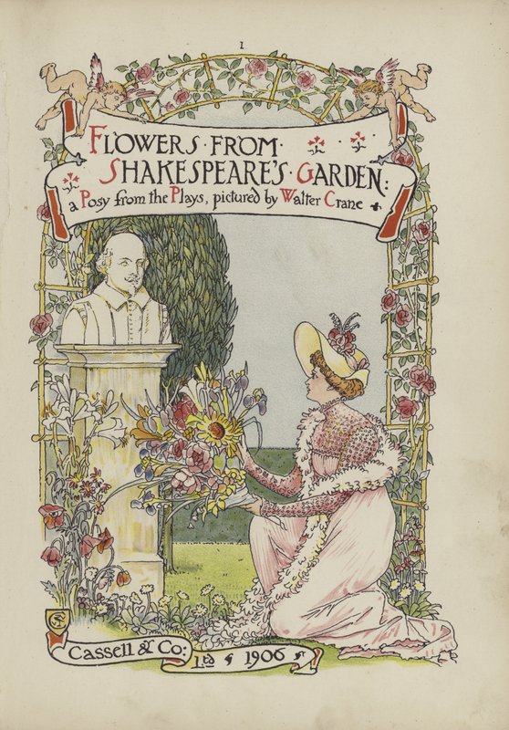 Virágok Shakespeare kertjéből alkotó: Walter Crane