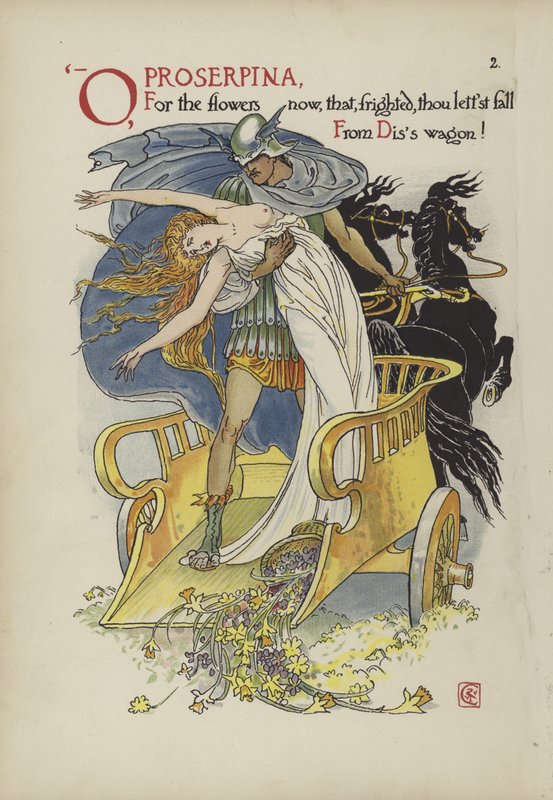 Virágok Shakespeare kertjéből alkotó: Walter Crane