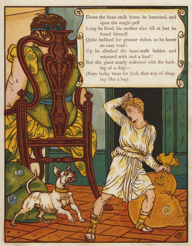 Jack és a babszár (színes litó) alkotó: Walter Crane