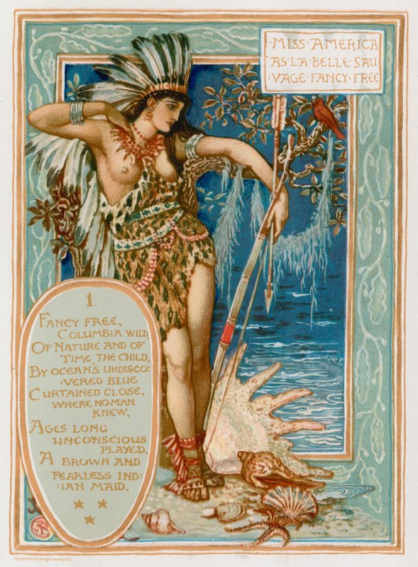 Miss America mint La Belle Sauvage Fancy Free alkotó: Walter Crane
