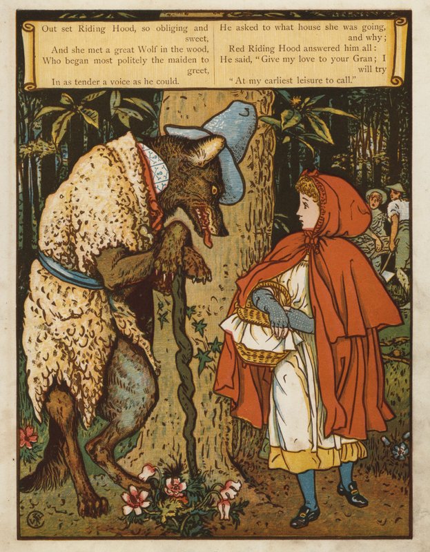 Piroska (színes litho) alkotó: Walter Crane