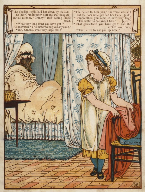 Piroska (színes litho) alkotó: Walter Crane