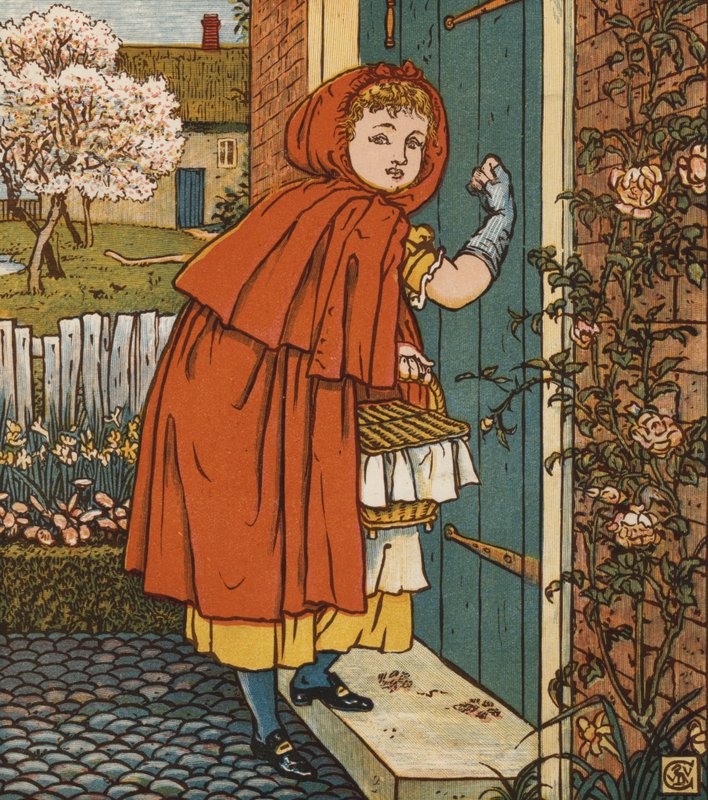 Piroska (színes litho) alkotó: Walter Crane