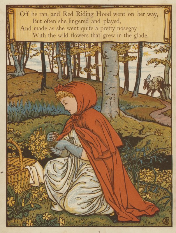 Piroska (színes litho) alkotó: Walter Crane
