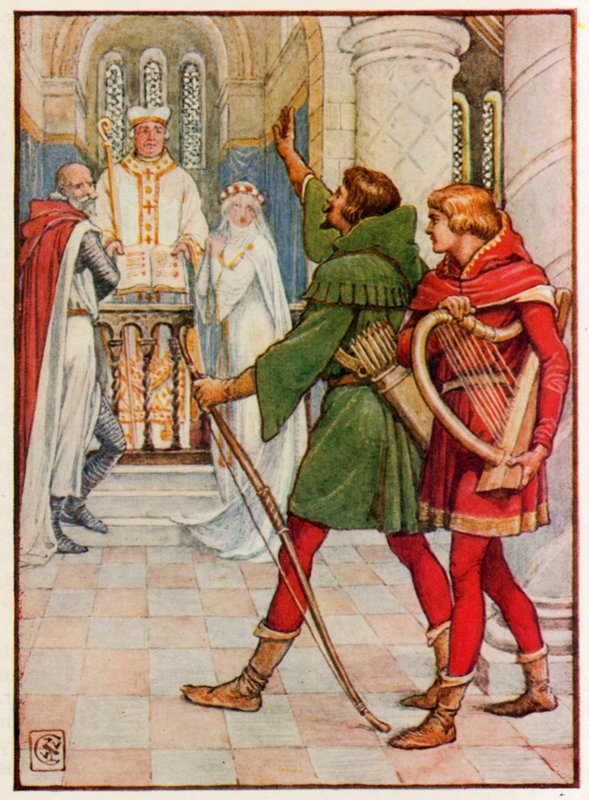 Robin Hood és Allin-a-Dale alkotó: Walter Crane
