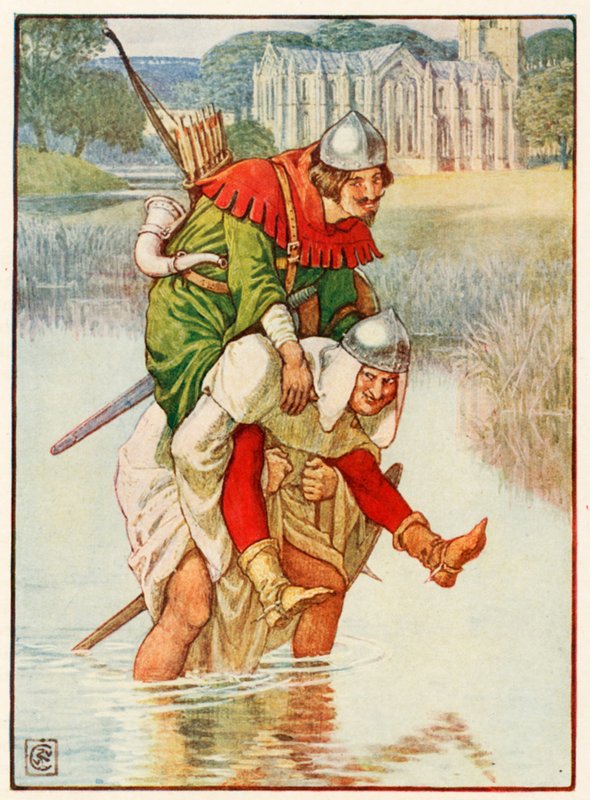 Robin Hood és Tuck atya alkotó: Walter Crane