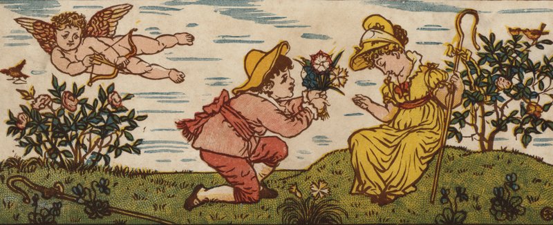 A rózsa vörös; The Violet’s Blue; A Pink Is Sweet; És te is (színes litó) alkotó: Walter Crane