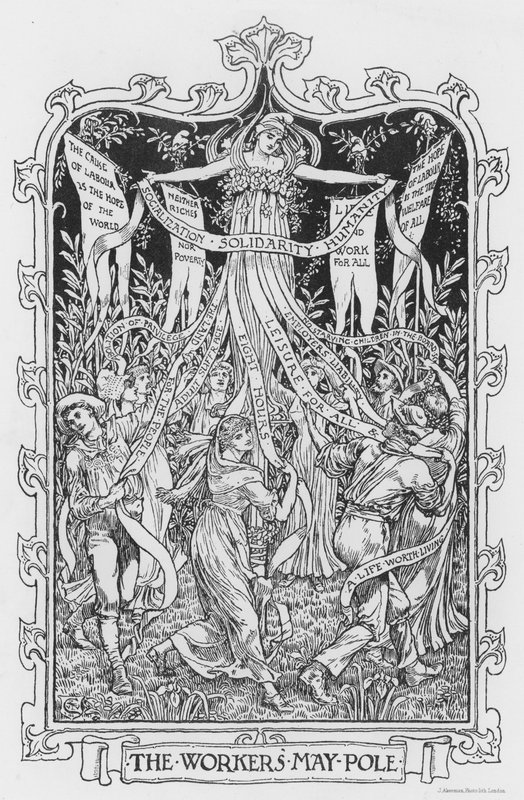A munkások? május lengyel alkotó: Walter Crane