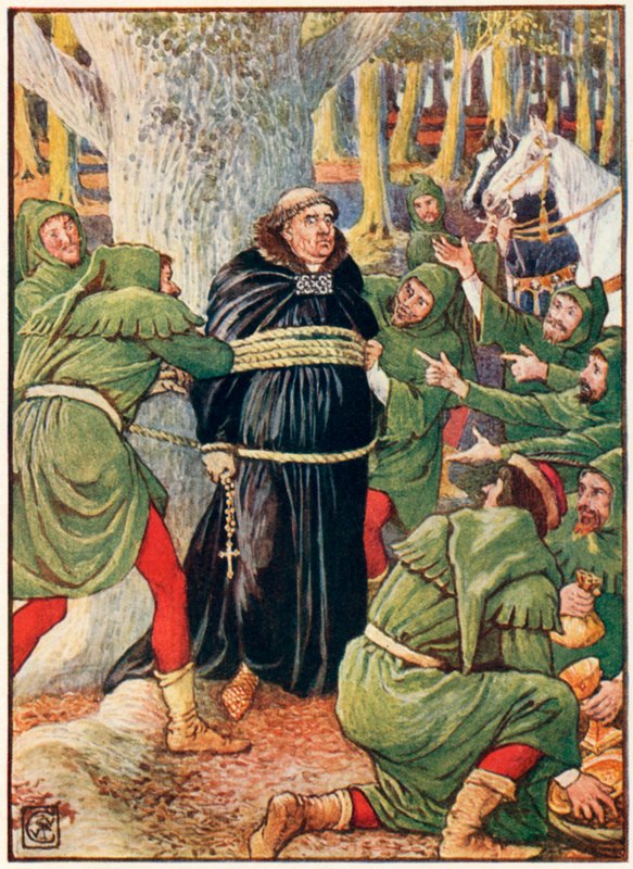 Saint Maries apátja Robin Hood által alkotó: Walter Crane
