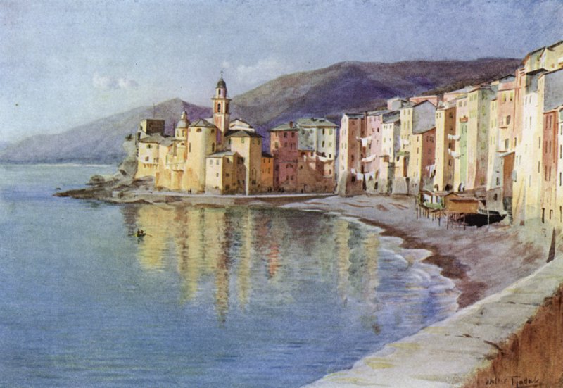 Camogli, Olaszország (színes litho) alkotó: Walter Frederick Roofe Tyndale