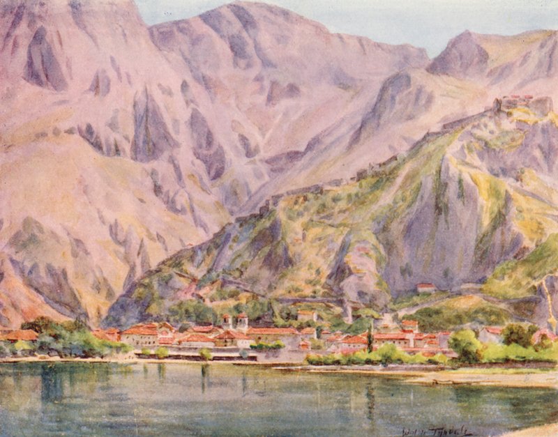 Cattaro (színes litográfia) alkotó: Walter Frederick Roofe Tyndale
